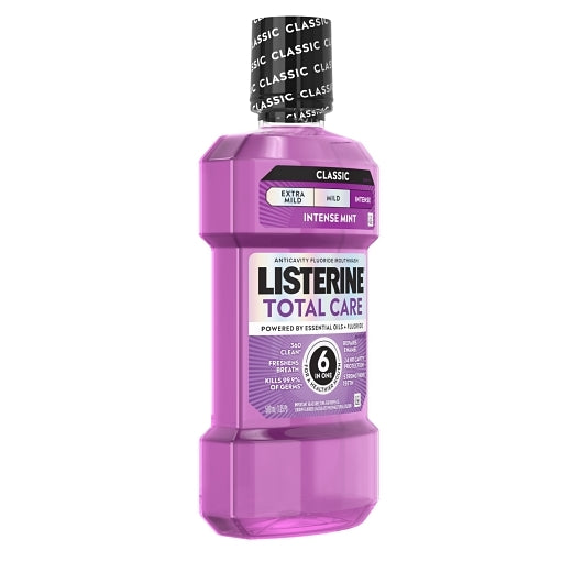 Listerine Total Care Freshmint Mouthwash, 6 x 500 ML Case - Alternate product angle or state