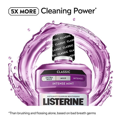 Listerine Total Care Freshmint Mouthwash, 6 x 500 ML Case - Alternate product angle or state
