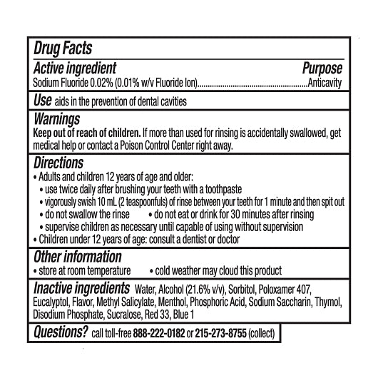 Listerine Total Care Freshmint Mouthwash, 6 x 500 ML Case - Alternate product angle or state
