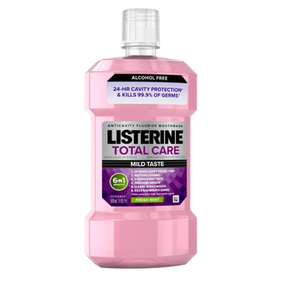 Listerine Total Care Zero Alcohol Fresh Mint Mouthwash, 6 x 500 ML Case - DOT product image 3