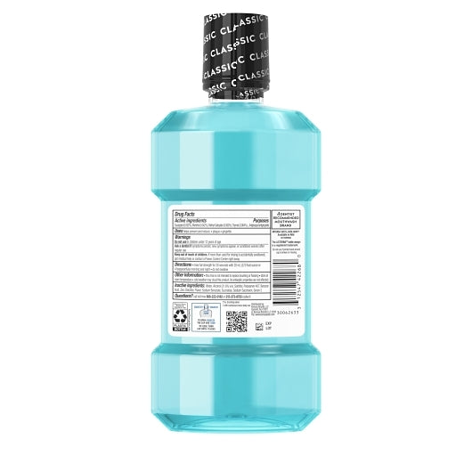 Listerine Antiseptic Ultraclean Cool Mint Mouthwash, 6 x 500 ML Case - Alternate product angle or state