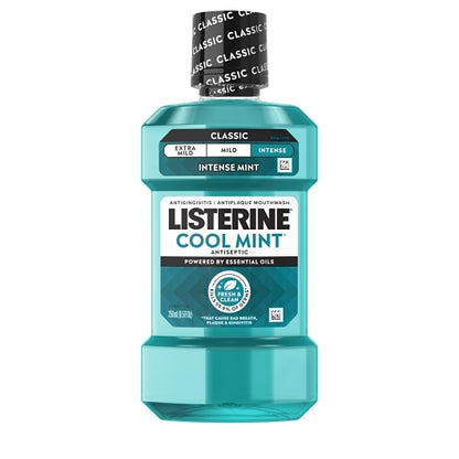 Listerine Cool Mint Mouthwash, 6 x 250 ML Case - Health & Personal Care