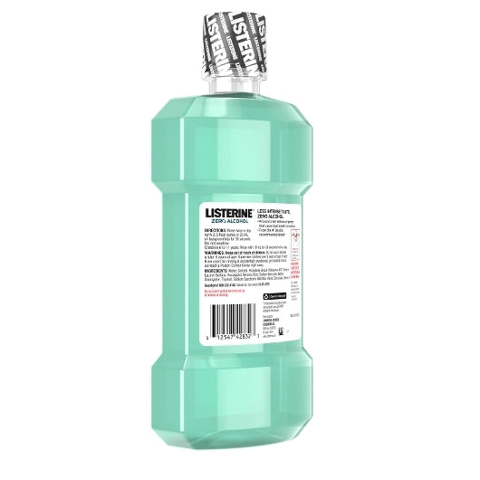 Listerine Cool Mint Zero Alcohol Mouthwash, 6 x 500 ML Case - Health & Personal Care