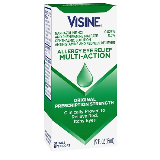 Visine Eye Allergy Relief Multi Action, 12 x 3 x 0.5 fl oz Case - Alternate product angle or state