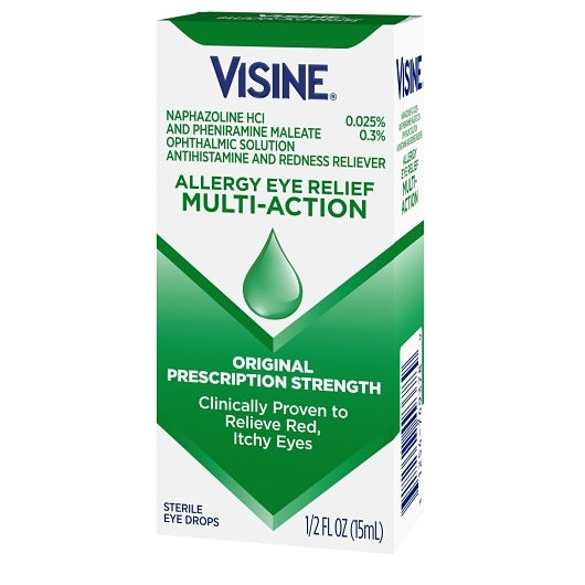 Visine Eye Allergy Relief Multi Action, 12 x 3 x 0.5 fl oz Case - Alternate product angle or state