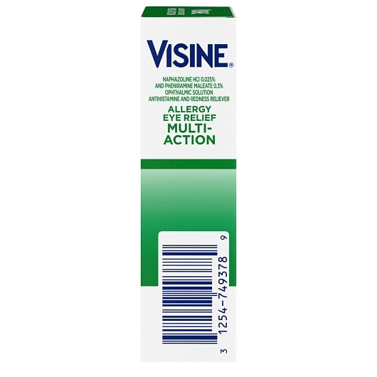 Visine Eye Allergy Relief Multi Action, 12 x 3 x 0.5 fl oz Case - Alternate product angle or state