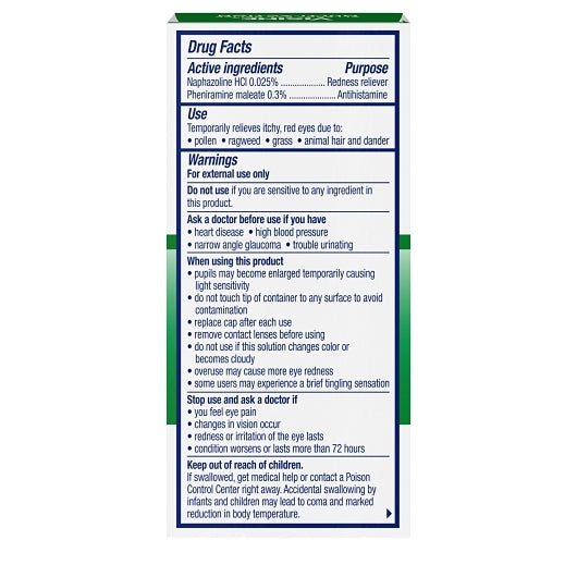 Visine Eye Allergy Relief Multi Action, 12 x 3 x 0.5 fl oz Case - Alternate product angle or state