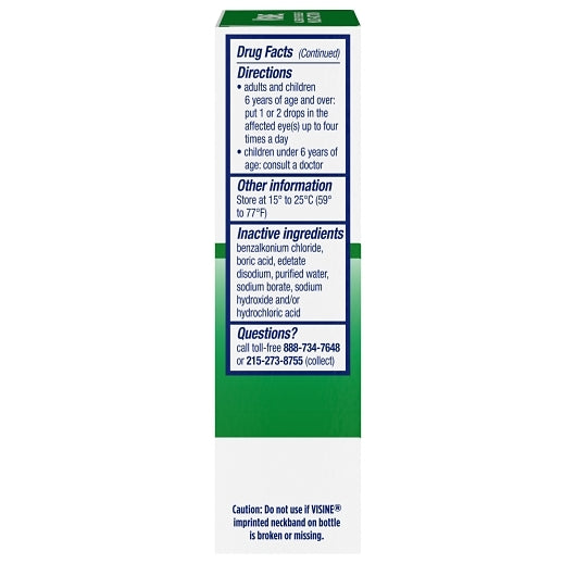 Visine Eye Allergy Relief Multi Action, 12 x 3 x 0.5 fl oz Case - Alternate product angle or state