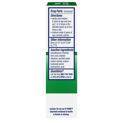 Visine Eye Allergy Relief Multi Action, 12 x 3 x 0.5 fl oz Case - Alternate product angle or state