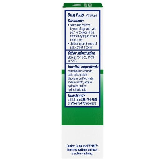 Visine Eye Allergy Relief Multi Action, 12 x 3 x 0.5 fl oz Case - Alternate product angle or state