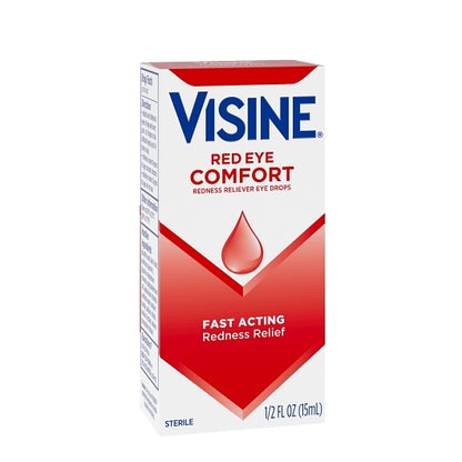 Visine Red Eye Comfort, 12 x 3 x 0.5 fl oz Case - Alternate product angle or state