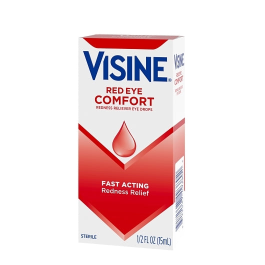 Visine Red Eye Comfort, 12 x 3 x 0.5 fl oz Case - Alternate product angle or state
