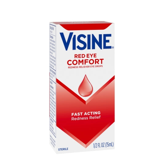 Visine Red Eye Comfort, 12 x 3 x 0.5 fl oz Case - Alternate product angle or state