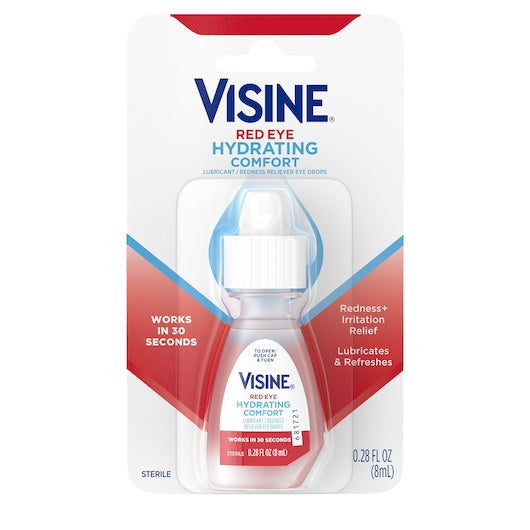 Visine Red Eye Comfort Hydrate, 6 x 6 x 0.28 fl oz Case - DOT product image 2