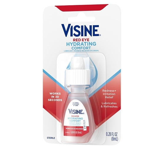 Visine Red Eye Comfort Hydrate, 6 x 6 x 0.28 fl oz Case - DOT product image 7