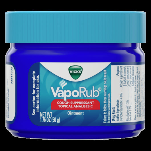 Vicks Vaporub Jar, 3 x 12 x 1.76 oz Case - Health & Personal Care
