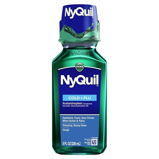 Vicks Original Liquid Nyquil, 12 x 8 fl oz Case - Health & Personal Care