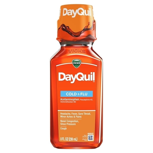 Vicks Liquid Dayquil, 12 x 8 fl oz Case - Health & Personal Care