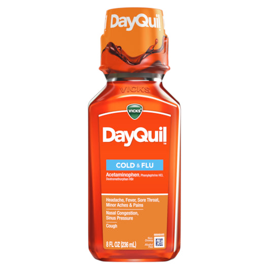 Vicks Liquid Dayquil, 12 x 8 fl oz Case - DOT product image 3