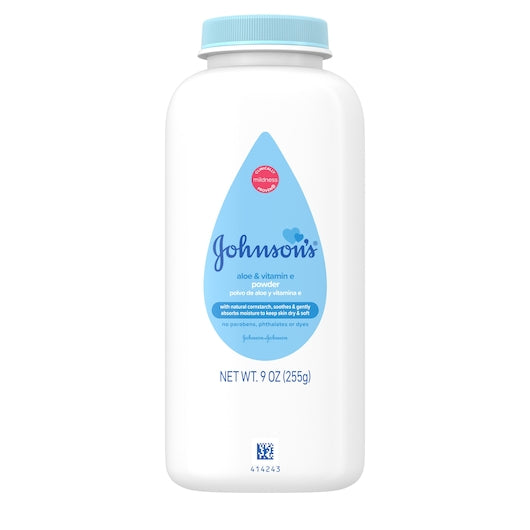 Johnson's Baby Powder Aloe & Vitamin E With Corn Starch, 16 x 3 x 9 oz Case - DOT product image 2