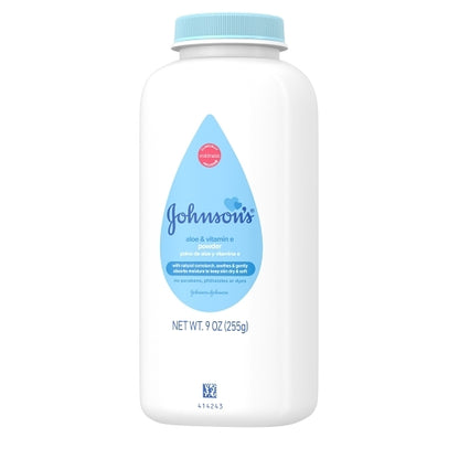 Johnson's Baby Powder Aloe & Vitamin E With Corn Starch, 16 x 3 x 9 oz Case - DOT product image 7