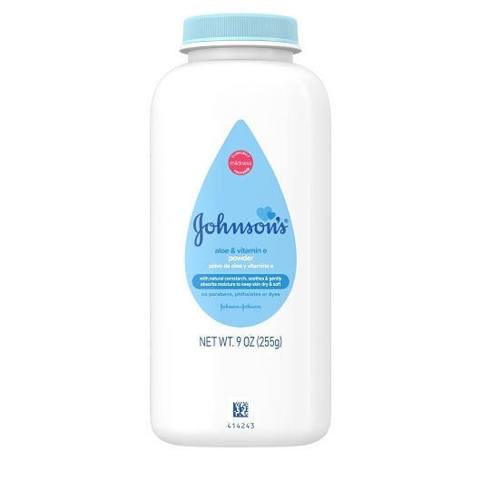 Johnson's Baby Powder Aloe & Vitamin E With Corn Starch, 16 x 3 x 9 oz Case - Health & Personal Care