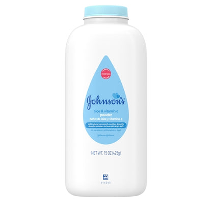 Johnson's Baby Powder Aloe & Vitamin E With Corn Starch, 8 x 3 x 15 oz Case - DOT product image 2