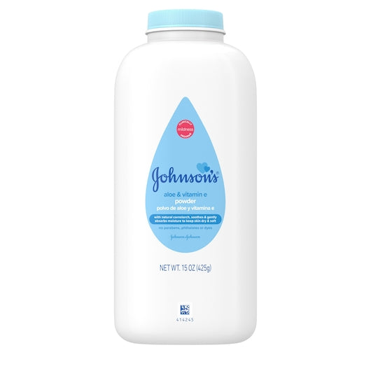 Johnson's Baby Powder Aloe & Vitamin E With Corn Starch, 8 x 3 x 15 oz Case - DOT product image 2