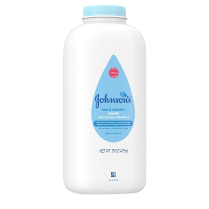 Johnson's Baby Powder Aloe & Vitamin E With Corn Starch, 8 x 3 x 15 oz Case - DOT product image 3