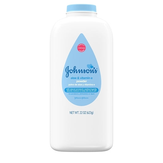 Johnson's Baby Powder Aloe & Vitamin E With Corn Starch, 6 x 3 x 22 oz Case - Health & Personal Care
