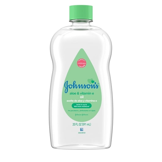 Johnson's Baby Oil Aloe, 3 x 6 x 20 fl oz Case - Pantry Ingredients