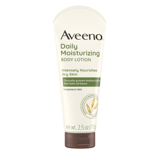 Aveeno Daily Moisturizing Lotion, 4 x 3 x 2.5 oz Case - Alternate product angle or state