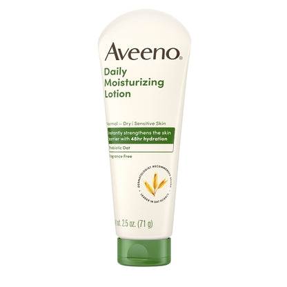 Aveeno Daily Moisturizing Lotion, 4 x 3 x 2.5 oz Case - Alternate product angle or state