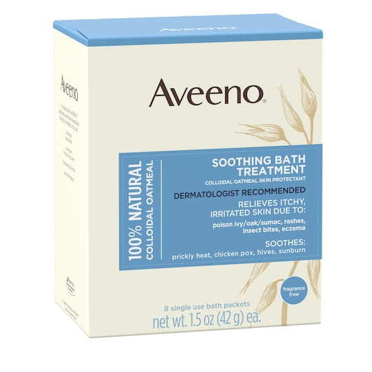 Aveeno Body Soothing Bath Treatment, 8 x 3 x 8 ct Case - Alternate product angle or state
