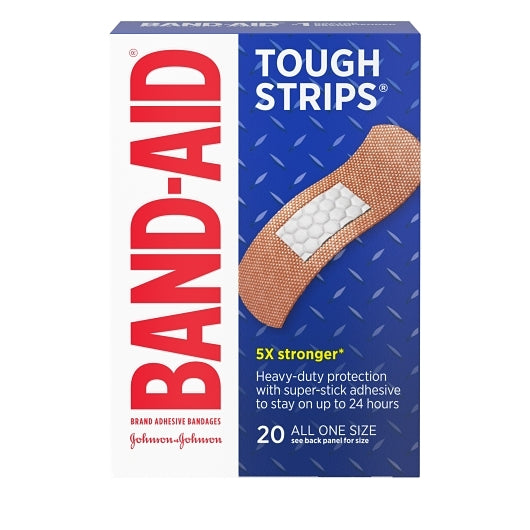 Band Aid Tough Strips Bandages Box, 4 x 5 x 20 ct Case - Health & Personal Care