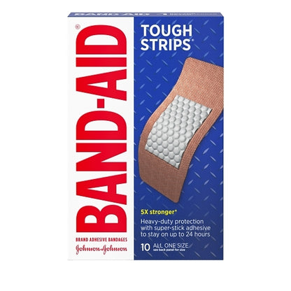 Band Aid Tough Strips Extra Large Bandages Box, 4 x 6 x 10 ct Case - Health & Personal Care