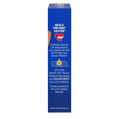Band Aid Tough Strips Extra Large Bandages Box, 4 x 6 x 10 ct Case - Alternate product angle or state