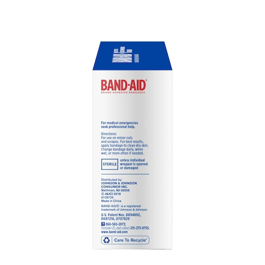 BAND-AID Brand Adhesive 1 Inch Flexible Fabric All One Size Bandages Box, 12 x 100 ct Case - DOT product image 6