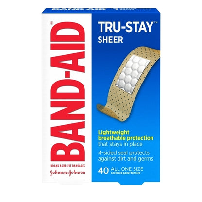 Band Aid Sheer Strips Bandages Box, 4 x 5 x 40 ct Case - Health & Personal Care