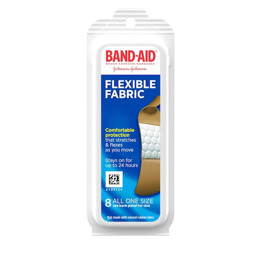 Band-Aid Brand Adhesive Flexible Fabrics Travel Pack Bandages, 6 x 12 x 8 ct Case - Health & Personal Care