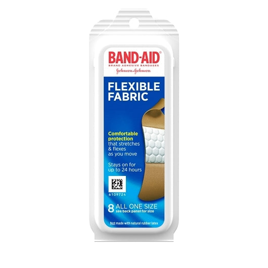 Band-Aid Brand Adhesive Flexible Fabrics Travel Pack Bandages, 6 x 12 x 8 ct Case - DOT product image 2