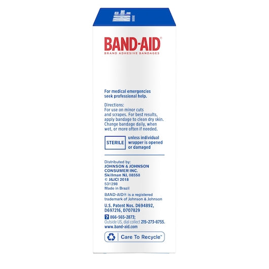 Band Aid Comfort Flex Family Pack All One Size Bandages Box, 4 x 6 x 60 ct Case - DOT product image 6