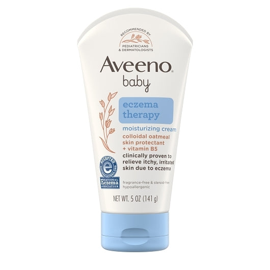 Aveeno BABY Eczema Therapy Moisturizing Cream, 4 x 3 x 5 oz Case - Health & Personal Care