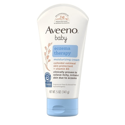 Aveeno BABY Eczema Therapy Moisturizing Cream, 4 x 3 x 5 oz Case - DOT product image 7