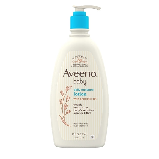 Aveeno Baby Daily Moisture Lotion, 4 x 3 x 18 fl oz Case - Health & Personal Care
