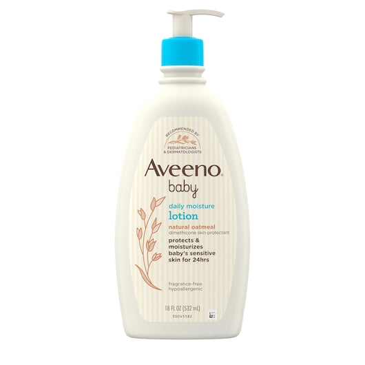 Aveeno Baby Daily Moisture Lotion, 4 x 3 x 18 fl oz Case - DOT product image 2