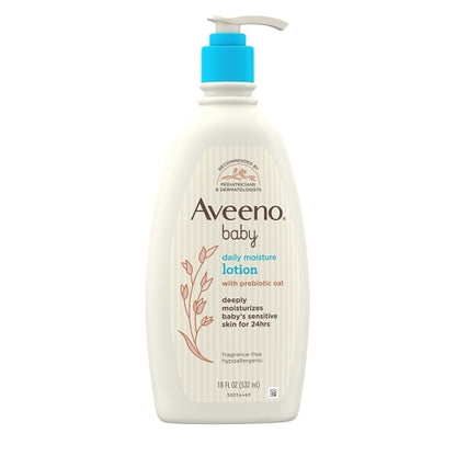 Aveeno Baby Daily Moisture Lotion, 4 x 3 x 18 fl oz Case - DOT product image 3