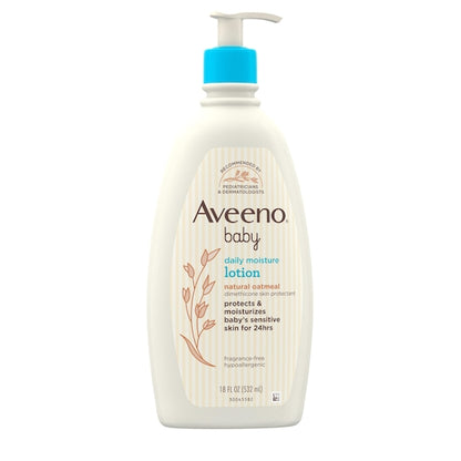 Aveeno Baby Daily Moisture Lotion, 4 x 3 x 18 fl oz Case - DOT product image 4