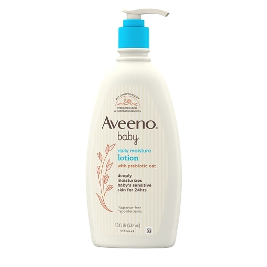 Aveeno Baby Daily Moisture Lotion, 4 x 3 x 18 fl oz Case - DOT product image 7