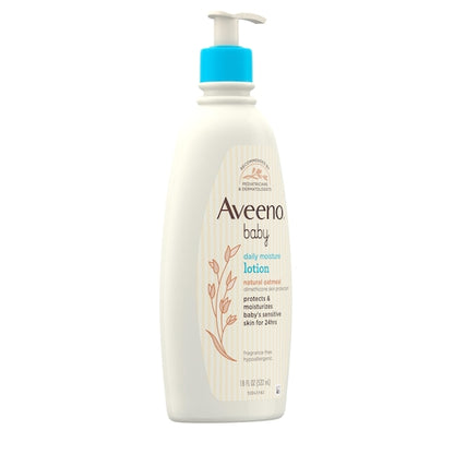 Aveeno Baby Daily Moisture Lotion, 4 x 3 x 18 fl oz Case - DOT product image 6